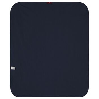 Baby Boys Navy Blue & White Logo Blanket
