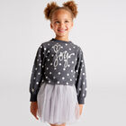 Girls Grey & Silver Skirt Set, 1, hi-res