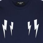 Boys Navy Blue Printed Jersey T-Shirt, 1, hi-res