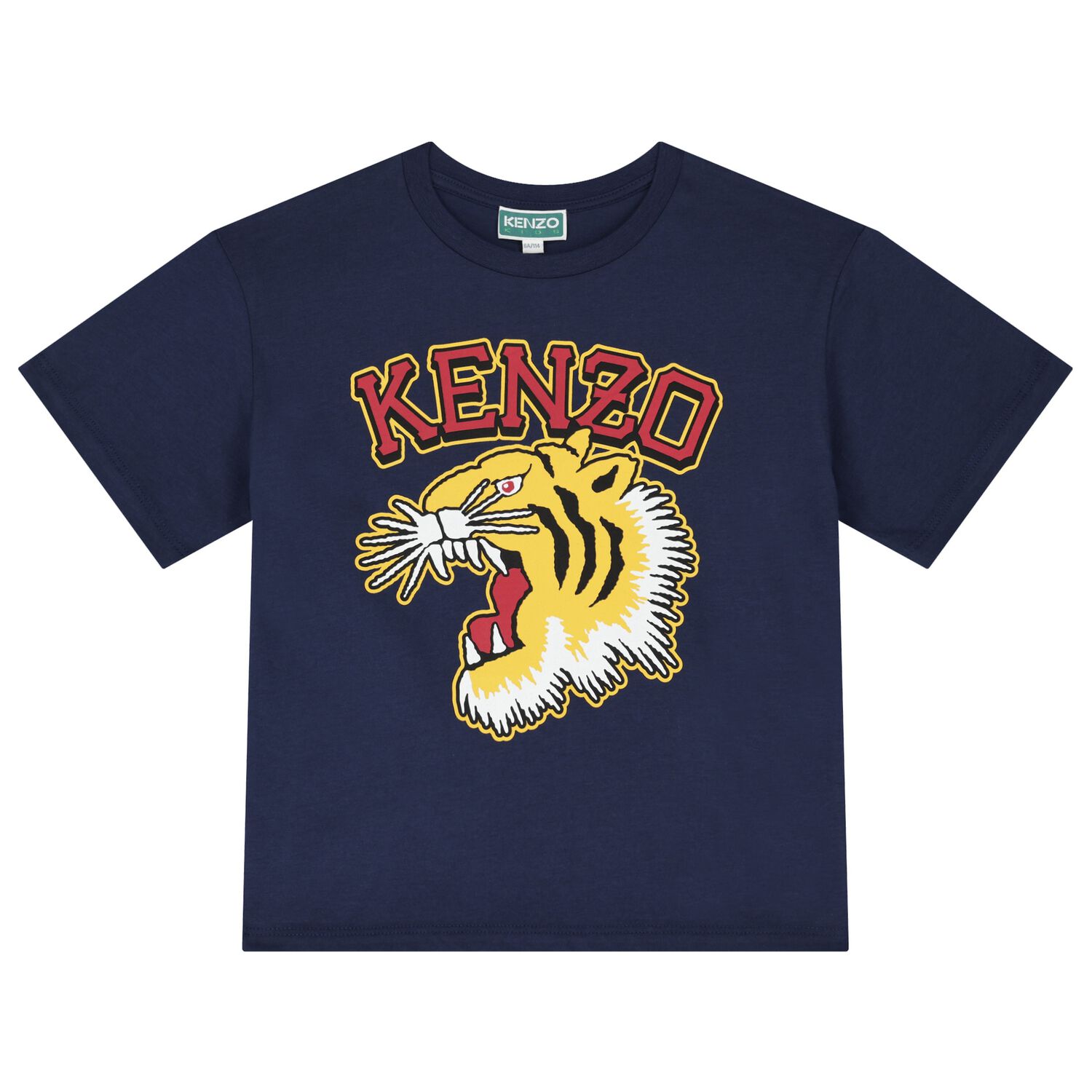 Boys Navy Blue Tiger Logo T-Shirt, 1, hi-res image number null