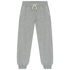 Girls Grey Logo Joggers, 1, hi-res
