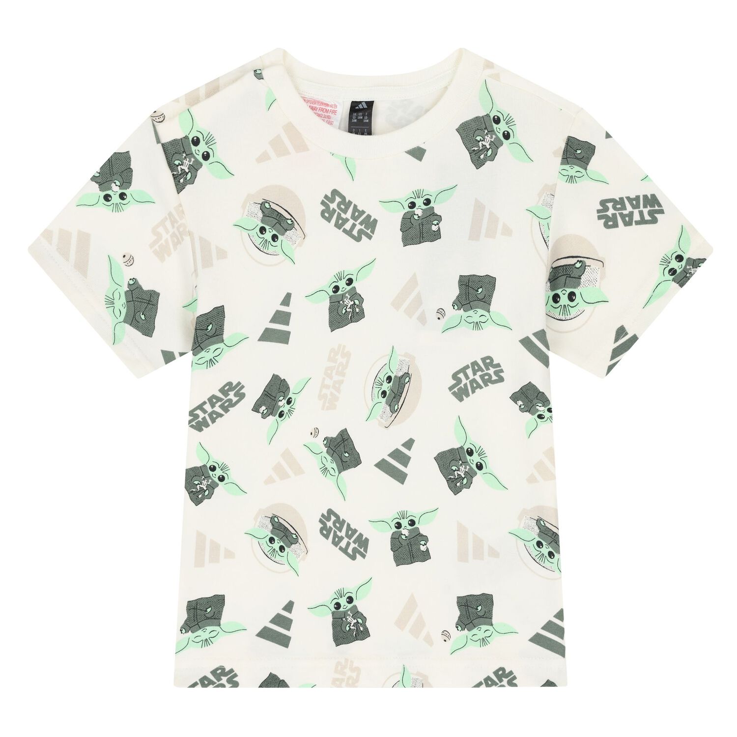 Younger Boys Ivory & Green Star Wars Shorts Set, 1, hi-res