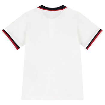 Boys Ivory Logo Polo Shirt