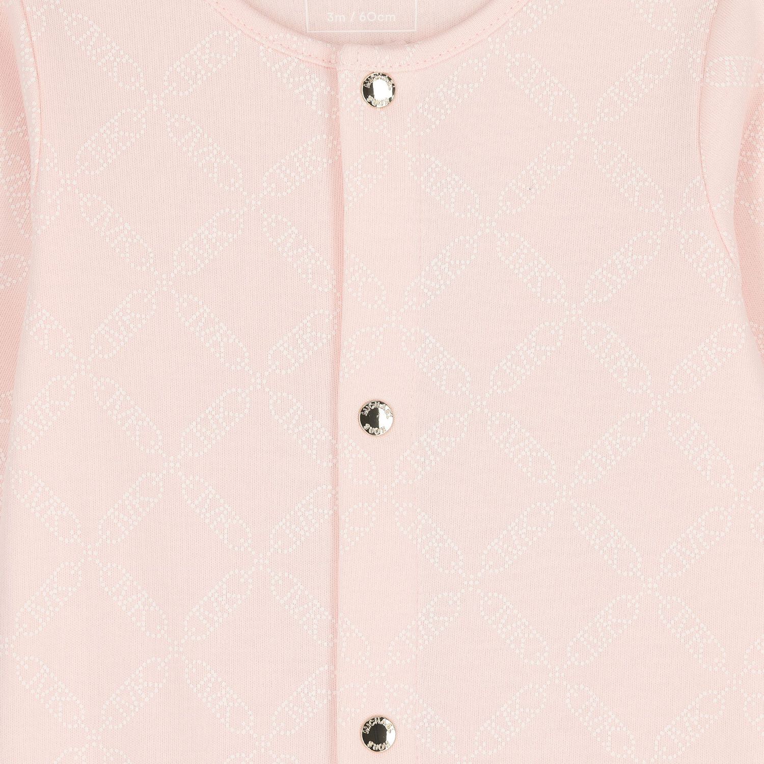 Baby Girls Pink Logo Babygrow Gift Set, 2, hi-res