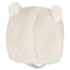Baby Girls Beige Faux Fur Hat, 1, hi-res