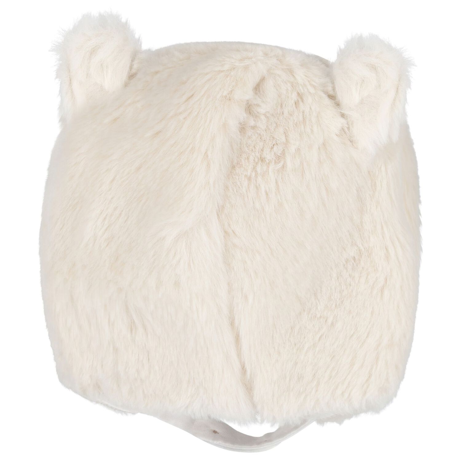 Baby Girls Beige Faux Fur Hat, 1, hi-res