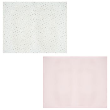 Baby Girls White & Pink Blossom Muslins ( 2-Pack )