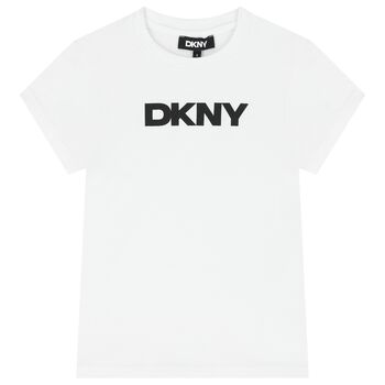 Girls White Logo T-Shirt