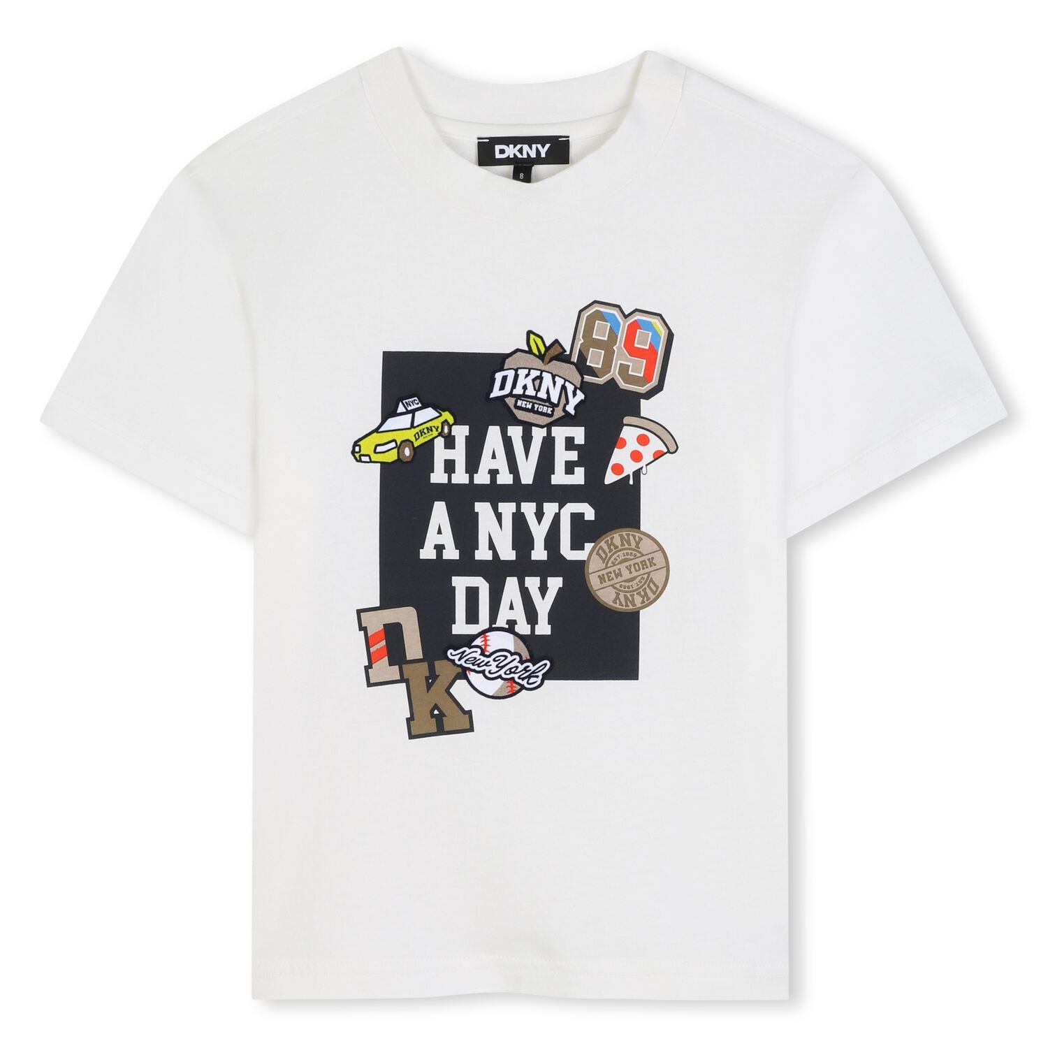 Boys White Logo T-Shirt, 1, hi-res