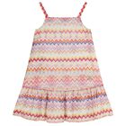 Girls Multi-Coloured Zigzag Dress, 1, hi-res