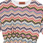 Girls Pink Multi-Coloured Zigzag Dress, 1, hi-res