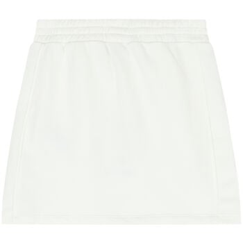 Girls White Logo Skirt