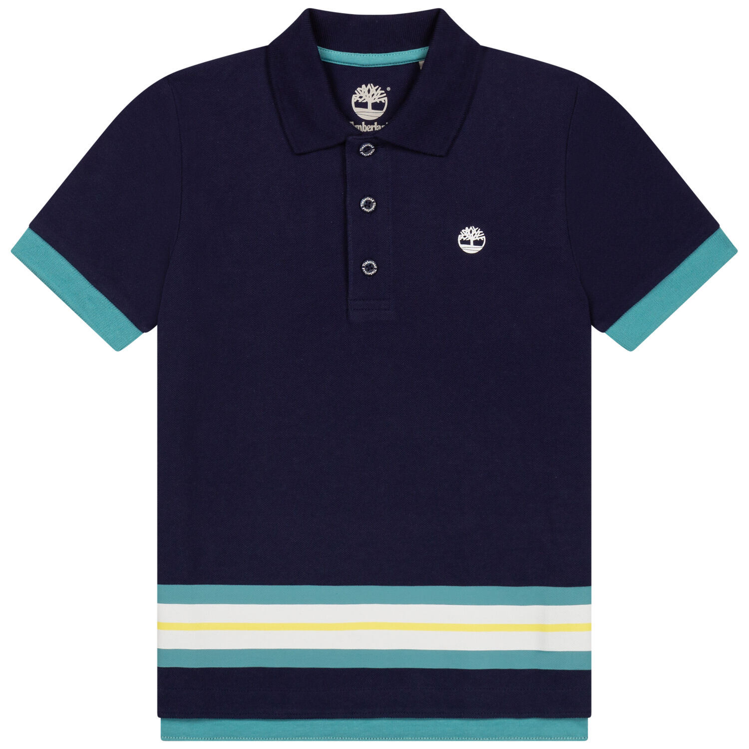 Boys Navy Logo Polo Shirt, 1, hi-res