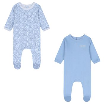 Blue Logo Geometric Logo Babygrows ( 2-Pack )