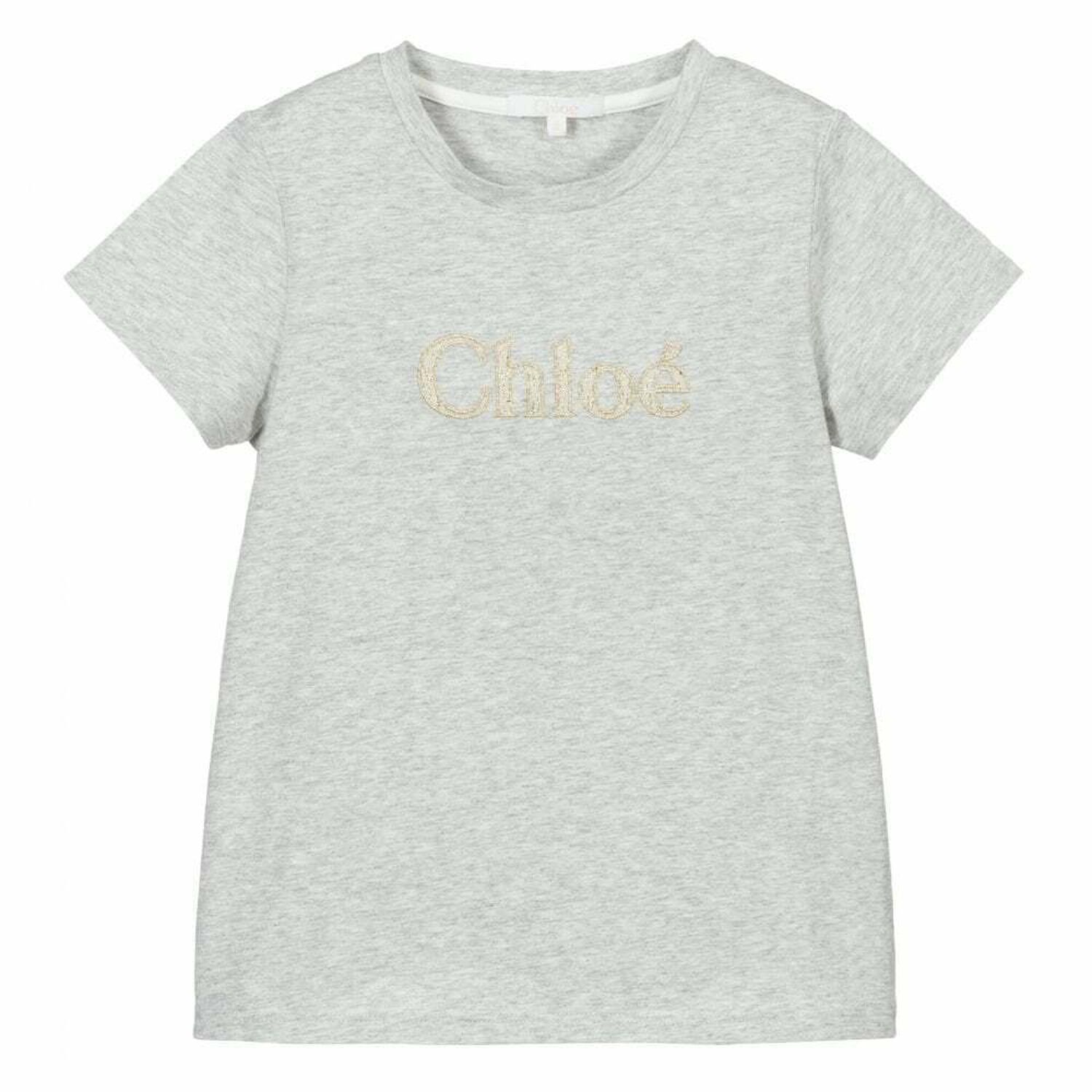 Girls Grey Logo T-Shirt, 1, hi-res image number null