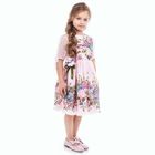 Girls Pink Floral Dress, 1, hi-res