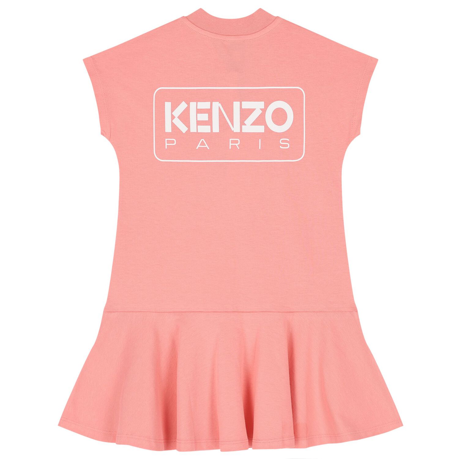 Girls Pink Logo Dress, 1, hi-res