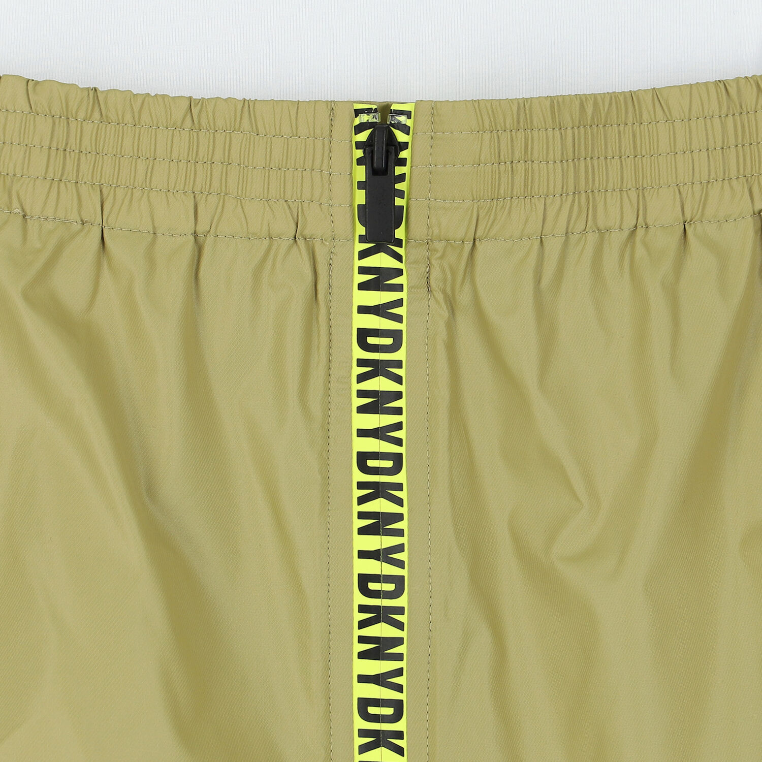 Girls White & Green Logo Dress, 1, hi-res