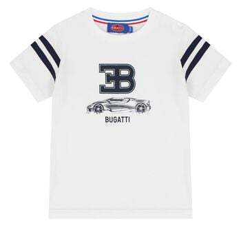 Younger Boys White Logo T-Shirt