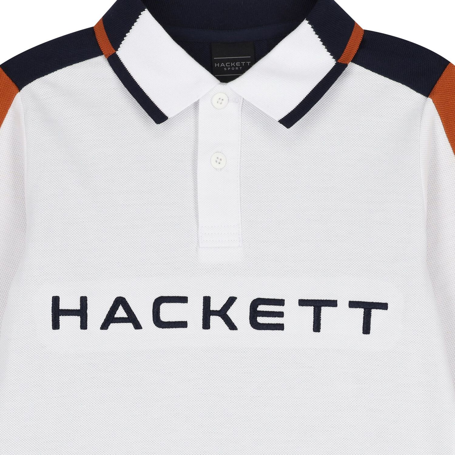 Boys White & Navy Blue Long Sleeve Top, 1, hi-res