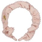 Girls Pink Lavinia Beaded Headband, 1, hi-res