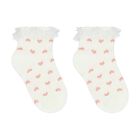 Younger Girls Pink & Ivory Socks ( 3-Pack ), 1, hi-res