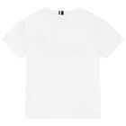 Boys White Logo T-Shirt, 3, hi-res