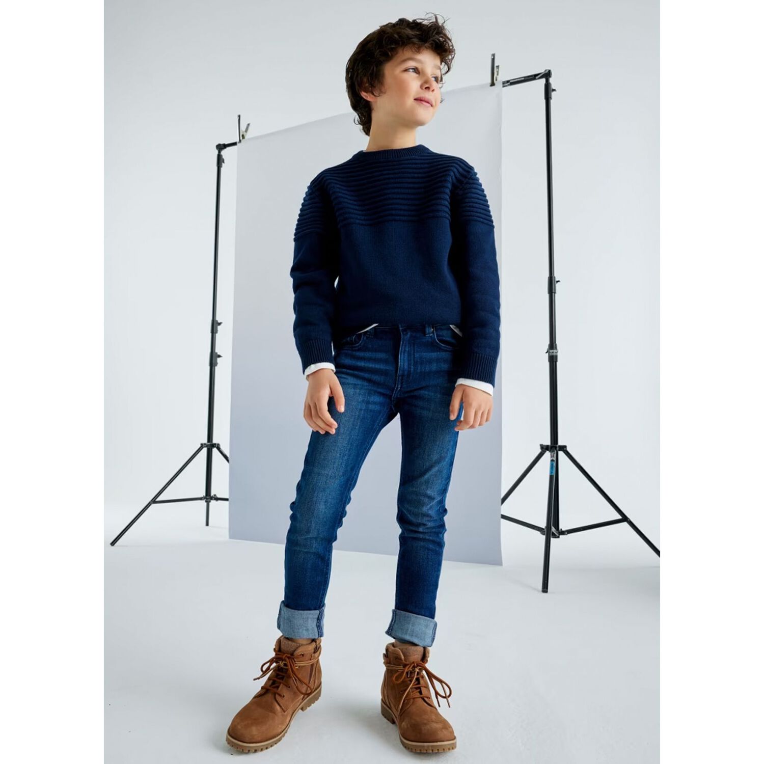 Boys Blue Denim Jeans, 1, hi-res image number null