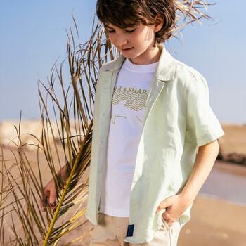 Boys White Logo T-Shirt