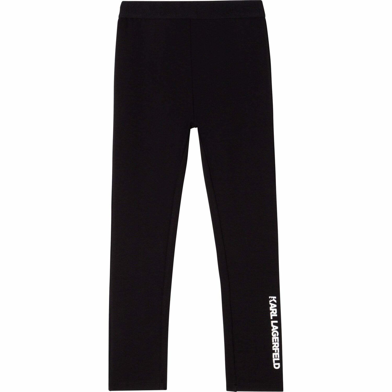 Girls Black Logo Leggings, 1, hi-res image number null