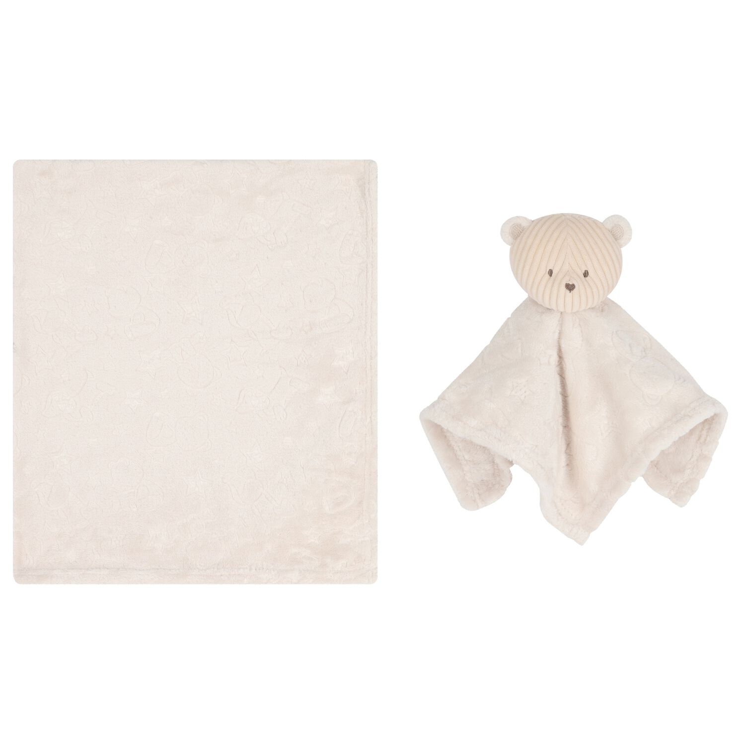 Beige Baby Blanket Gift Set, 1, hi-res