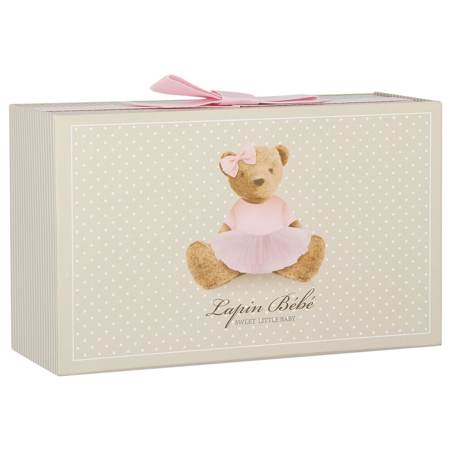 Baby Girls Ivory Bow Babygrow Gift Set, 1, hi-res