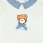 Baby Boys White & Beige Geo Map Babygrow, 3, hi-res