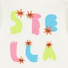 Younger Girls Ivory Logo Sweatshirt, 1, hi-res