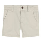 Younger Boys Grey Bermuda Shorts, 1, hi-res