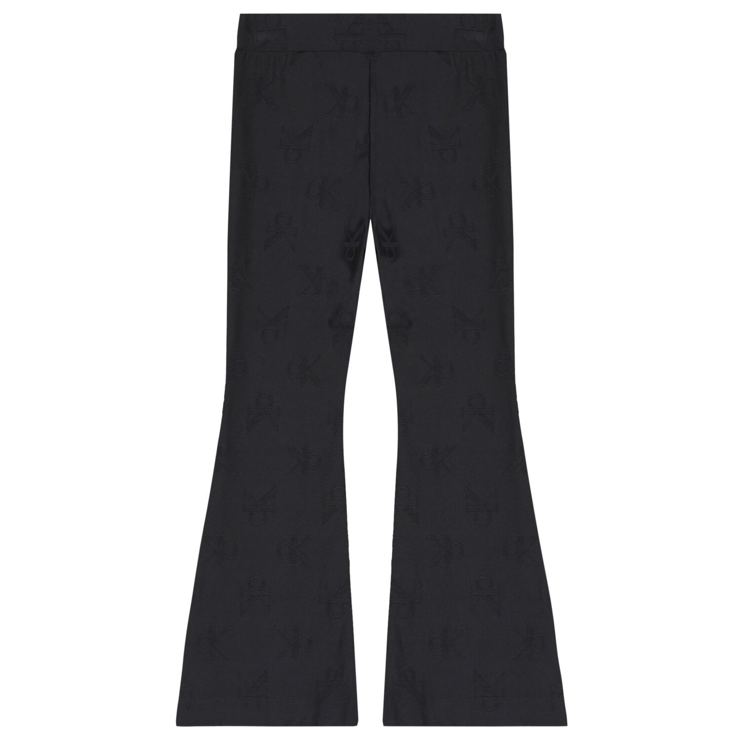 Girls Black Flared Leggings, 1, hi-res image number null