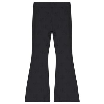 Girls Black Flared Leggings