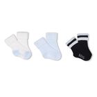 Baby Boys Multi-Colored Logo Socks ( 3-Pack ), 2, hi-res