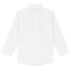 Boys White Logo Shirt, 1, hi-res