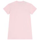 Girls Pink Logo T-Shirt Dress, 1, hi-res