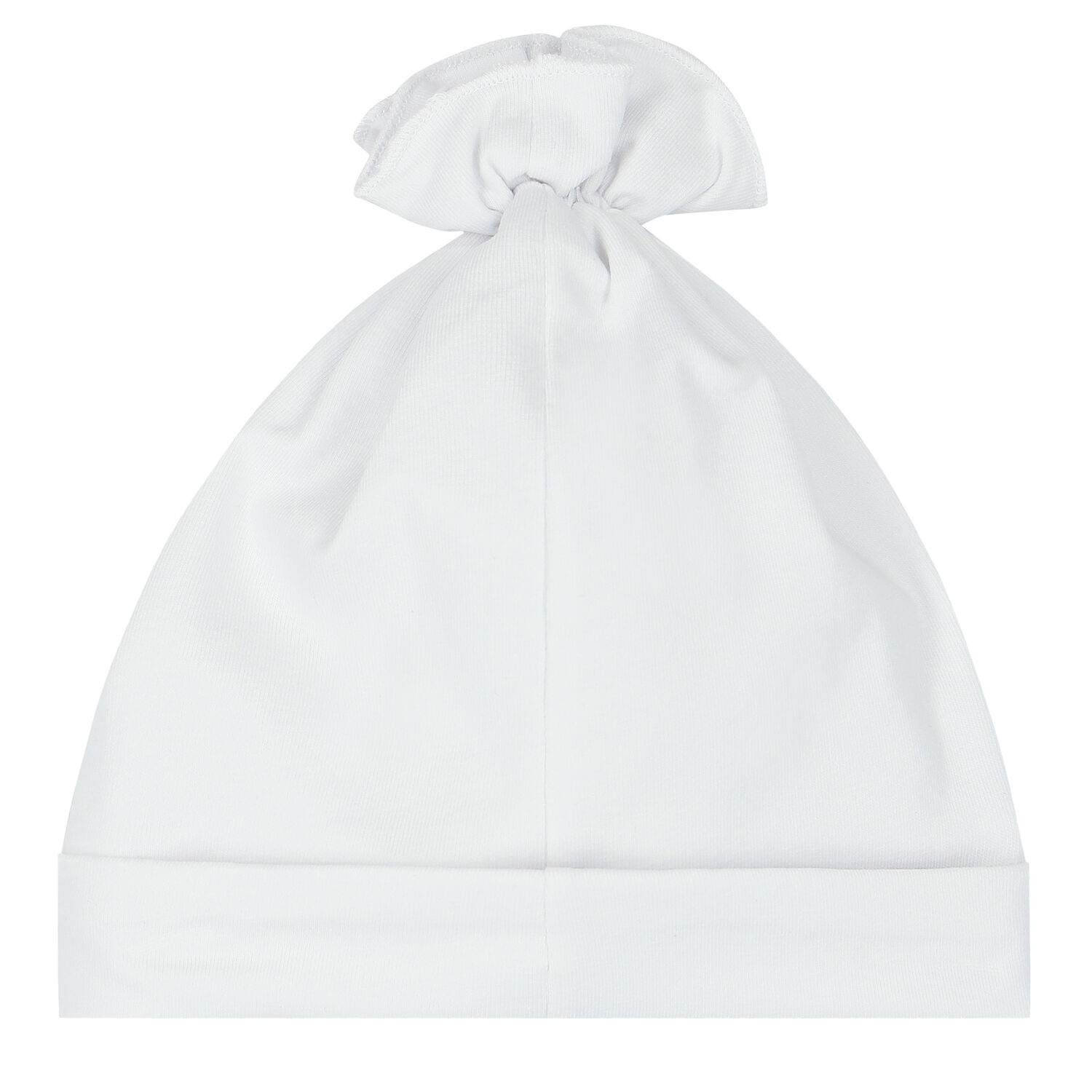 Baby Girls White Bow Hat, 1, hi-res
