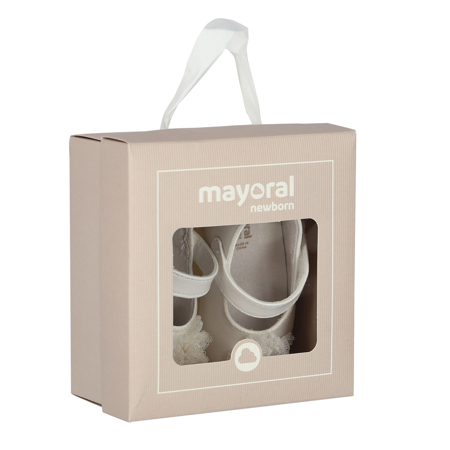 Baby Girls White Flower Pre Walker Shoes, 3, hi-res