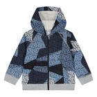Younger Boys Grey & Blue Logo Tracksuit, 1, hi-res