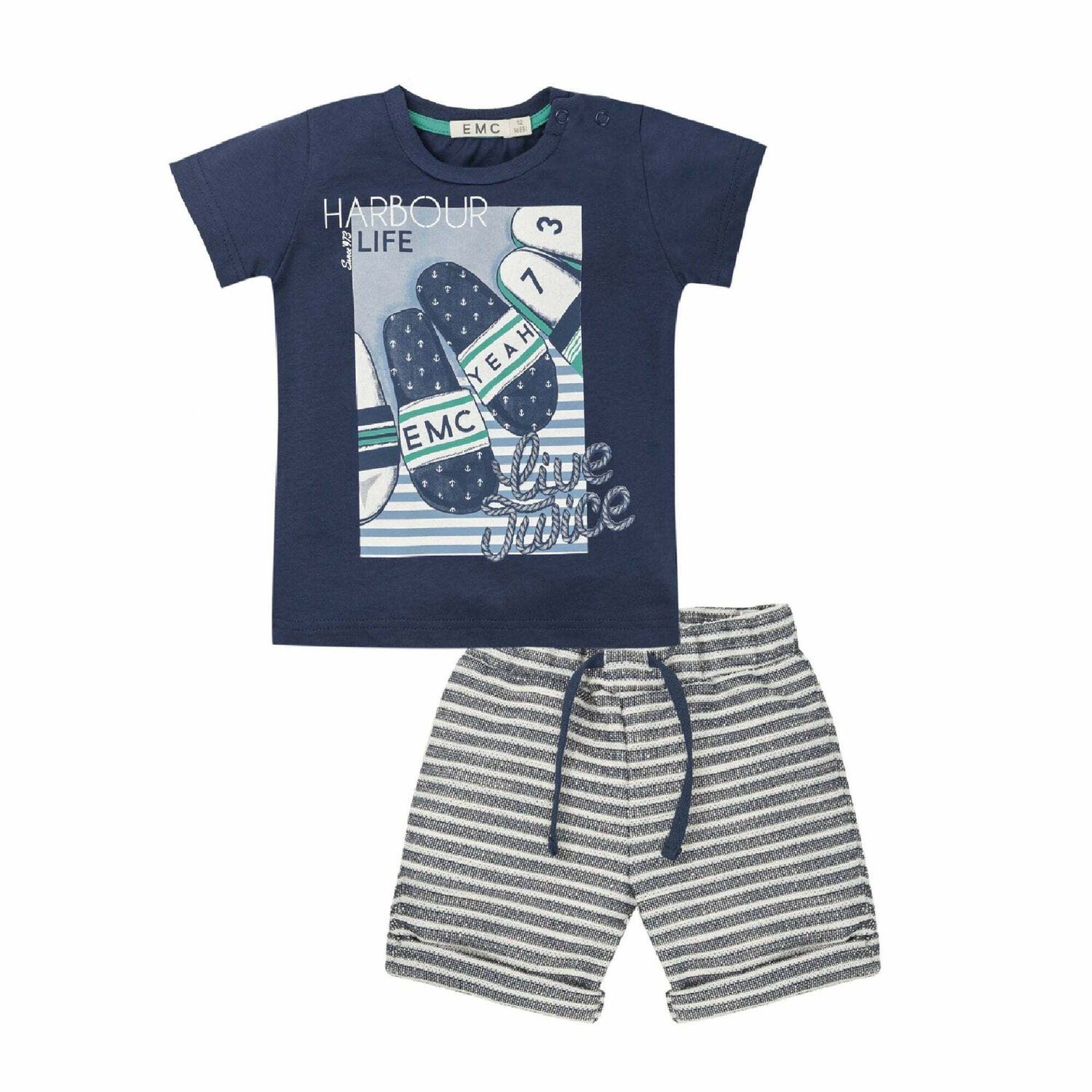 Boys Navy Blue Outfit Set, 1, hi-res image number null