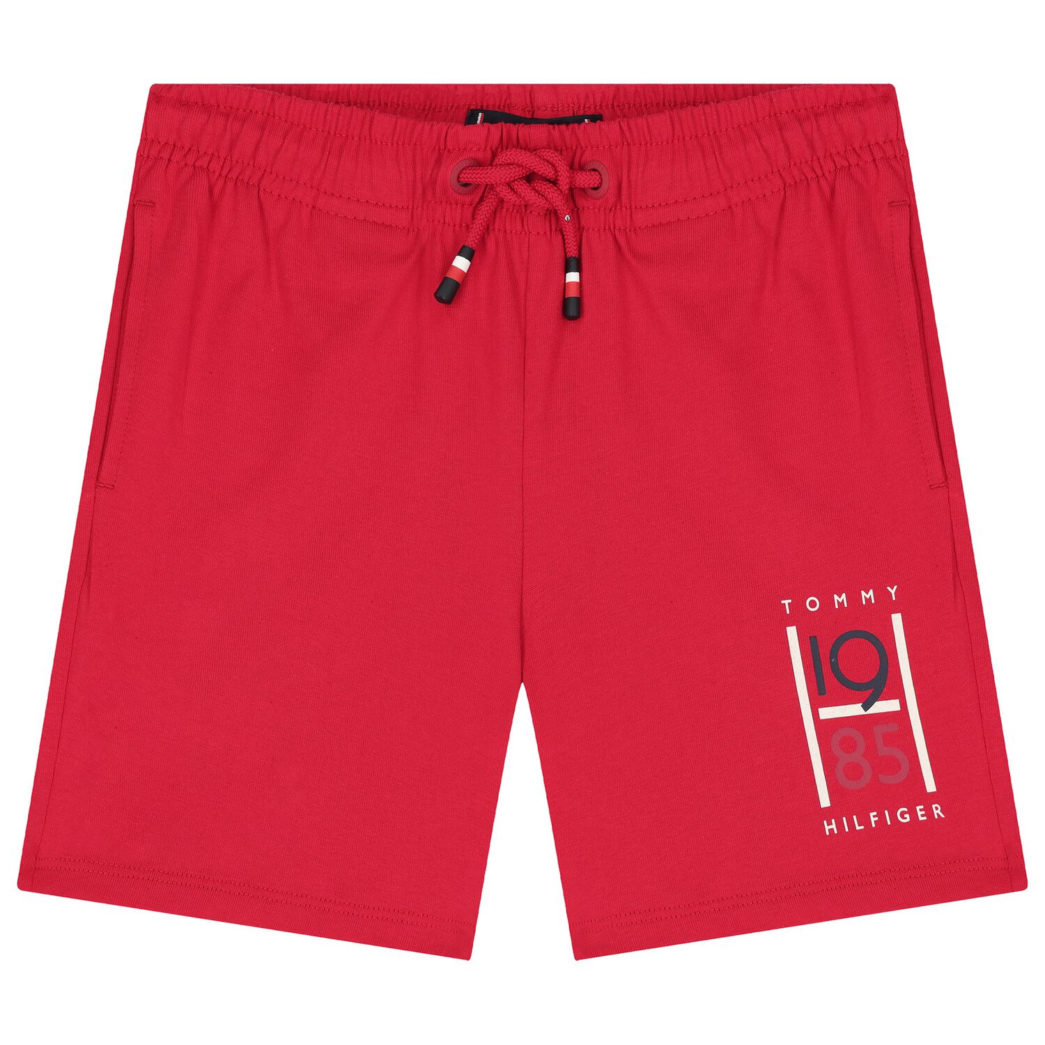 Boys Red Varsity Logo Jersey Shorts, 2, hi-res image number null