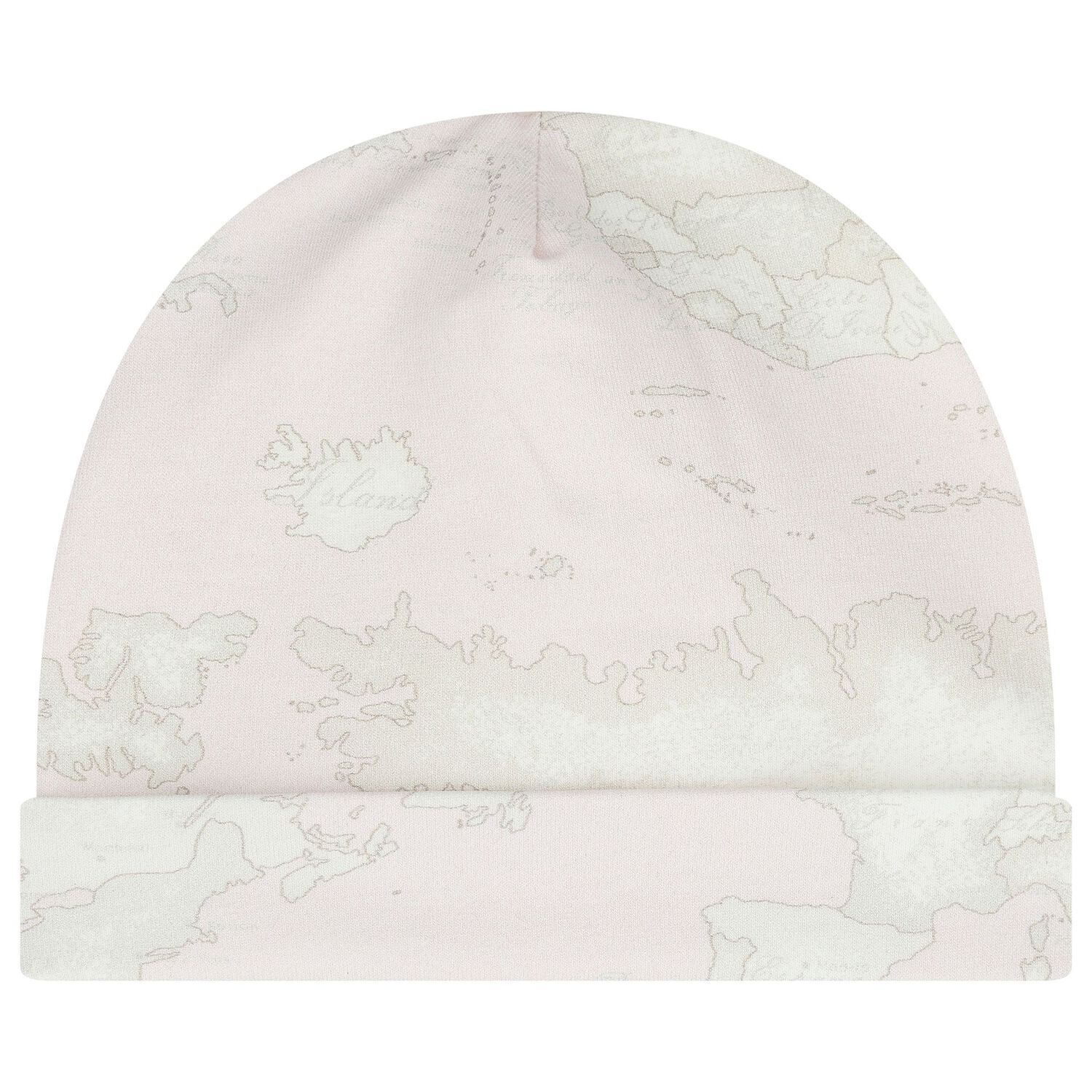 Baby Girls Pink Geo Map Hat, 1, hi-res