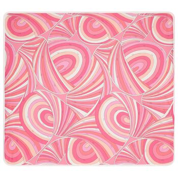 Baby Girls Pink Cotton Iride Print Blanket (86cm)