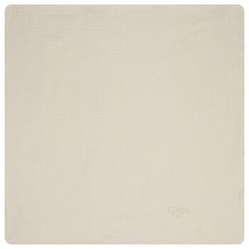 Beige Logo Baby Blanket