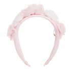 Girls Pink Tulle Headband, 1, hi-res