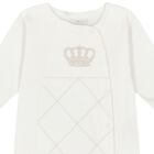 Ivory Crown Babygrow, 1, hi-res